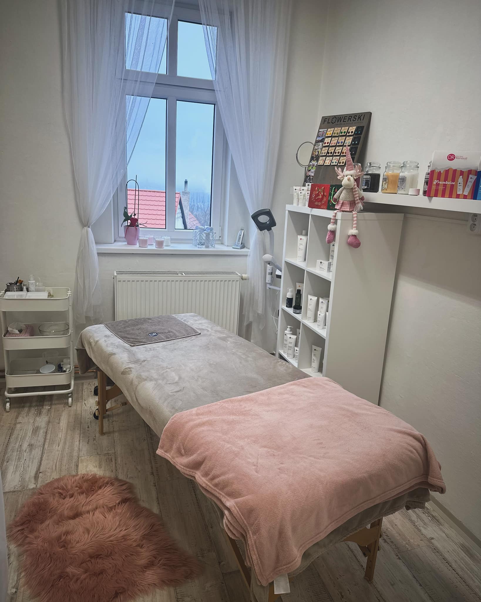 Relaxační atmosféra kosmetického salonu